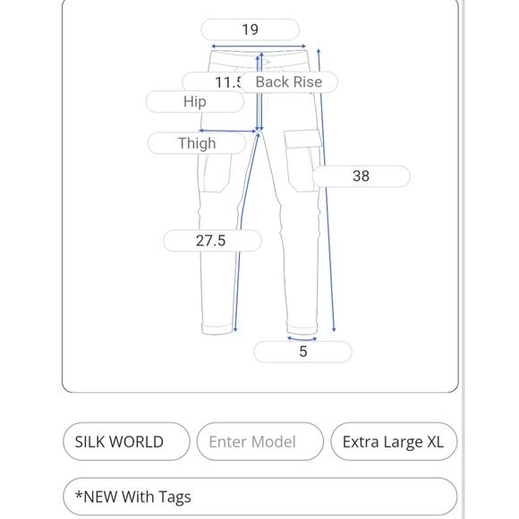 SILKWORLD Gray Black Nylon Activewear Athletic Lightweight Jogger Women 2 XL NEW - Picture 2 of 7